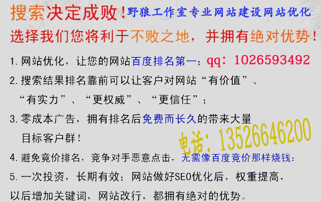 野狼純白帽SEO優(yōu)化要點