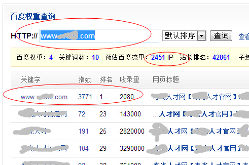 百度權(quán)重查詢