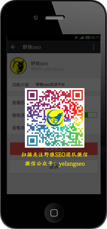 野狼SEO微信公眾號