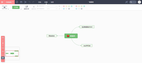 思維導(dǎo)圖主界面