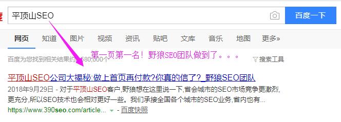 平頂山SEO百度第一