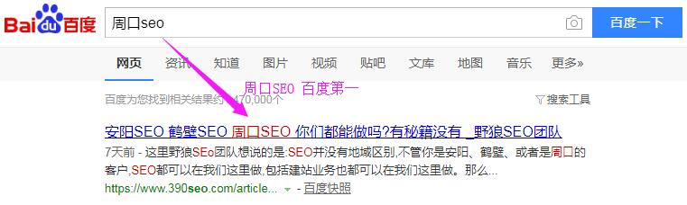 周口SEO百度排名第一
